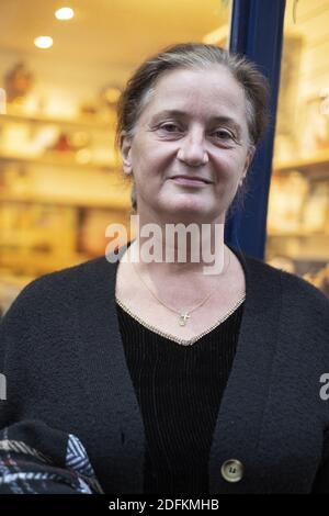 Portrait de l'écrivain Sylvie Lasserre, auteur de 'Voyage chez les Ouïghours (Voyage aux Ouïghours)' à Paris, France, le 14 octobre 2020. Photo de Pierrick Villette/avenir Pictures/ABACAPRESS.COM Banque D'Images