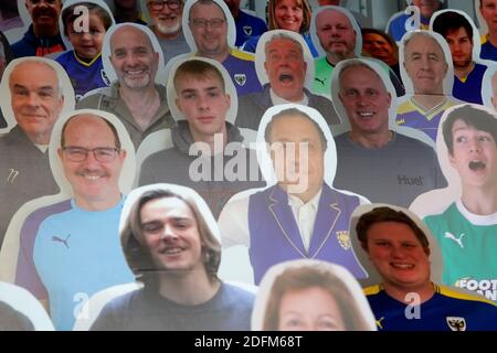 Wimbledon, Royaume-Uni. 05e décembre 2020. AFC Wimbledon fans temporaires lors du match Sky Bet League 1 entre AFC Wimbledon et Bristol Rovers au stade Plough Lane, Wimbledon, Angleterre, le 5 décembre 2020. Photo de Carlton Myrie. Crédit : Prime Media Images/Alamy Live News Banque D'Images