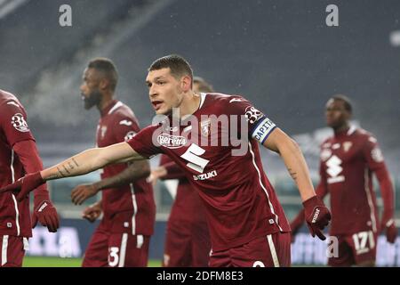 Turin, Italie. 5 décembre 2020. Turin, Italie, Allianz Stadium, 05 décembre 2020, 09 Andrea Belotti (Torino FC) pendant le Juventus FC vs Torino - football italien série A match crédit: Claudio Benedetto/LPS/ZUMA Wire/Alamy Live News Banque D'Images