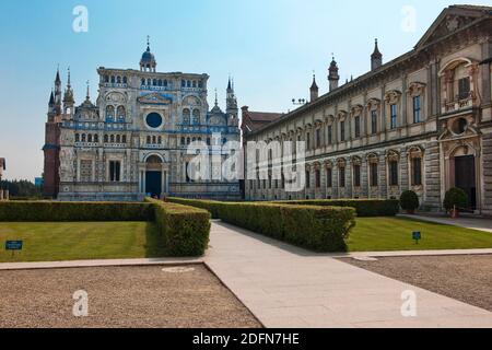 Monastère de Certosa di Pavie, Pavie, Lombardie, Italie Banque D'Images