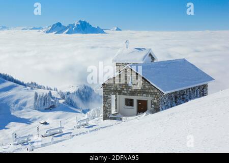 Pilatus, vue de Rigi Kulm, Suisse Banque D'Images