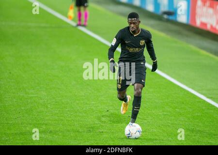 Cadix, Espagne. 05e décembre 2020. Ousmane Dembele de Barcelone pendant le championnat d'Espagne la Liga football match entre Cadix CF et FC Barcelone le 5 décembre 2020 au stade Ramon de Carranza à Cadix, Espagne - photo Joaquin Corchero / Espagne DPPI / DPPI / LM crédit: Paola Benini / Alay Live News Banque D'Images