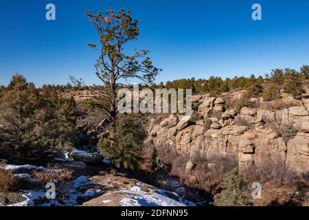 Parc national de Castlewood Canyon Colorado Banque D'Images