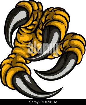 Eagle Claw talon Monster Hand Illustration de Vecteur