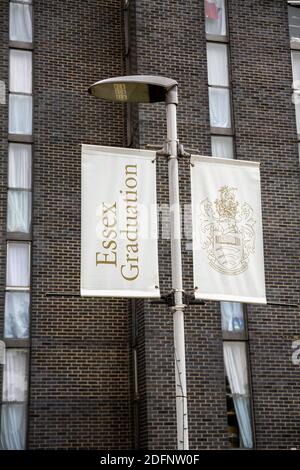 Université de l'année - 2019. Les bâtiments centraux de l'Université d'Essex, à Wivenhoe Park, à un kilomètre et demi à l'est de Colchester, ont été créés en 1963 Banque D'Images