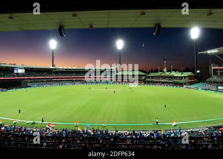 Sydney, Australie. 06e décembre 2020. Vue générale de la SCG lors du 2e match de la série Dettol ODI T20I entre l'Australie et l'Inde au Sydney Cricket Ground, Sydney, Australie, le 6 décembre 2020. Photo de Peter Dovgan. Utilisation éditoriale uniquement, licence requise pour une utilisation commerciale. Aucune utilisation dans les Paris, les jeux ou les publications d'un seul club/ligue/joueur. Crédit : UK Sports pics Ltd/Alay Live News Banque D'Images