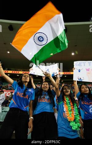 Sydney, Australie. 06e décembre 2020. Les fans indiens lors du 2e match de la série Dettol ODI T20I entre l'Australie et l'Inde au Sydney Cricket Ground, Sydney, Australie, le 6 décembre 2020. Photo de Peter Dovgan. Utilisation éditoriale uniquement, licence requise pour une utilisation commerciale. Aucune utilisation dans les Paris, les jeux ou les publications d'un seul club/ligue/joueur. Crédit : UK Sports pics Ltd/Alay Live News Banque D'Images