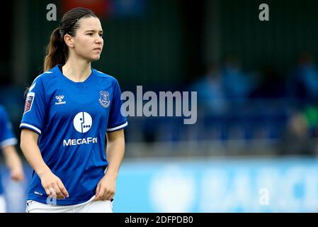Liverpool, Royaume-Uni. 06e décembre 2020. Damaris Egurrola d'Everton regarde. Barclays Women's super League match, Everton Women contre Manchester City Women au Walton Hall Park à Liverpool le dimanche 6 décembre 2020. Cette image ne peut être utilisée qu'à des fins éditoriales. Utilisation éditoriale uniquement, licence requise pour une utilisation commerciale. Aucune utilisation dans les Paris, les jeux ou les publications d'un seul club/ligue/joueur.pic par Chris Stading/Andrew Orchard sports Photography/Alamy Live News crédit: Andrew Orchard sports Photography/Alamy Live News Banque D'Images