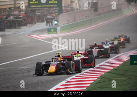 08 Daruvala Jehan (ind), Carlin, Dallara F2 2018, action lors de la 12ème manche du Championnat de Formule 2 2020 de la FIA du 4 au 6 décembre 2020 sur le circuit international de Bahreïn, à Sakhir, Bahreïn - photo Antonin Vincent / DPPI / LM Banque D'Images