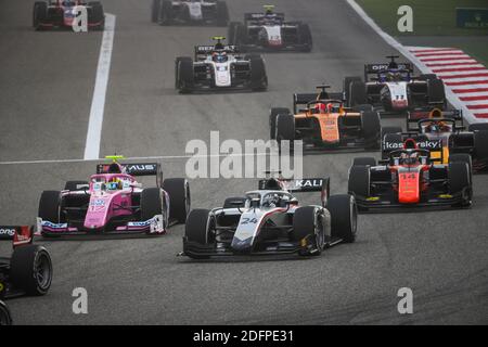 24 Mazepin Nikita (rus), Grand Prix Hitech, Dallara F2 2018, action lors de la 12e manche du Championnat de Formule 2 2020 de la FIA du 4 au 6 décembre 2020 sur le circuit international de Bahreïn, à Sakhir, Bahreïn - photo Antonin Vincent / DPPI / LM Banque D'Images