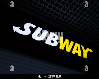 Subway, le restaurant mondial de restauration rapide Banque D'Images