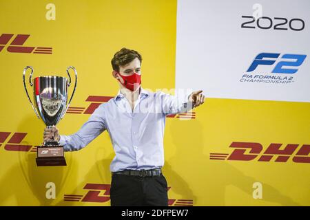 Ilott Callum (gbr), Uni-Virtuosi, Dallara F2 2018, portrait, ambiance pendant les F2 et amp; F3 cérémonie de remise du prix de la saison 2020, 6 décembre 2020 sur le circuit international de Bahreïn, à Sakhir, Bahreïn - photo Florent Gooden / DPPI / LM Banque D'Images