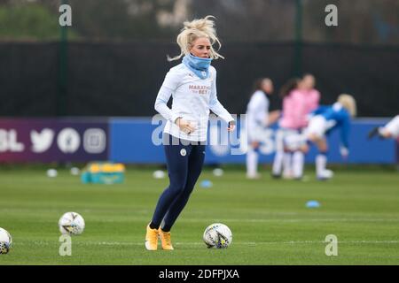 Liverpool, Royaume-Uni. 06e décembre 2020. Alex Greenwood (#27 Manchester City) pendant l'échauffement avant le match de la Barclays Women's Super League entre Everton et Manchester City au Walton Hall Park à Liverpool KEN FOULDS crédit: SPP Sport Press photo. /Alamy Live News Banque D'Images