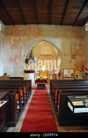 Église réformée du XIIIe siècle, Vizsoly, Borsod-Abaúj-Zemplén, Hongrie, Magyarország, Europe Banque D'Images