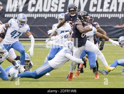 Chicago, États-Unis. 06e décembre 2020. Chicago Bears Wide Receiver Cordarrelle Patterson (84) brouille pour quelques yards contre les Detroit Lions pendant le premier trimestre à Soldier Field à Chicago le dimanche 6 décembre 2020. Photo par Mark Black/UPI crédit: UPI/Alay Live News Banque D'Images