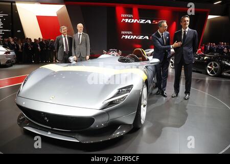 Au salon de l'automobile de Paris 2018 au Parc des Expositions de la porte de Versailles, Paris, France, le 2 octobre 2018. Photo de Henri Szwarc/ABACAPRESS.COM Banque D'Images