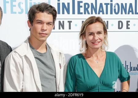 Sandor Funtek et Sandrine Bonnaire lors du 5ème Festival International du film de St Jean de Luz le 03 octobre 2018 à Saint Jean de Luz, France. Photo de Thibaud MORITZ ABACAPRESS.COM Banque D'Images