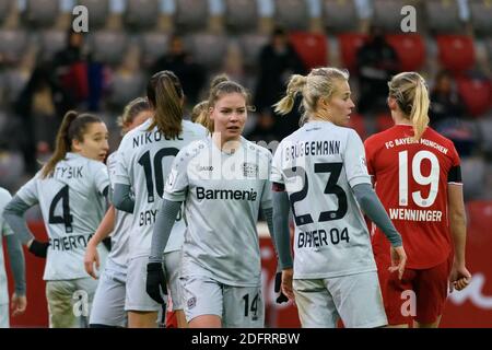 Munich, Allemagne. 06e décembre 2020. Bayer Leverkusen lors du match Frauen Bundesliga entre le FC Bayern Munich et Bayer Leverkusen. Sven Beyrich/SPP crédit: SPP Sport Press photo. /Alamy Live News Banque D'Images