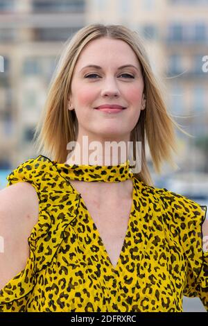 Lauren Lee Smith pose au photocall des 'mystères de Frankie drake' pendant le MIPCOM à Cannes, le 15 octobre 2018. Photo de Marco Piovanotto/Abacapress.com Banque D'Images