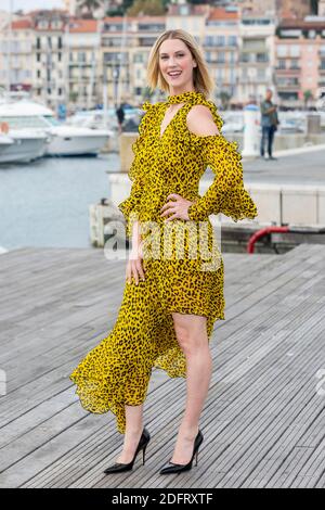 Lauren Lee Smith pose au photocall des 'mystères de Frankie drake' pendant le MIPCOM à Cannes, le 15 octobre 2018. Photo de Marco Piovanotto/Abacapress.com Banque D'Images