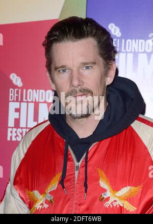 Ethan Hawke participe à la première de Blaze dans le cadre du 62e BFI London film Festival à Londres, en Angleterre, le 20 octobre 2018. Photo d'Aurore Marechal/ABACAPRESS.COM Banque D'Images