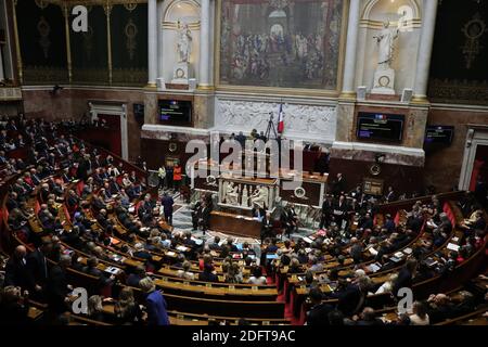 Vue d'ensemble lors d'une session de questions au Gouvernement à l'Assemblée nationale française à Paris, France, le 23 octobre 2018. Photo de Henri Szwarc/ABACAPRESS.COM Banque D'Images