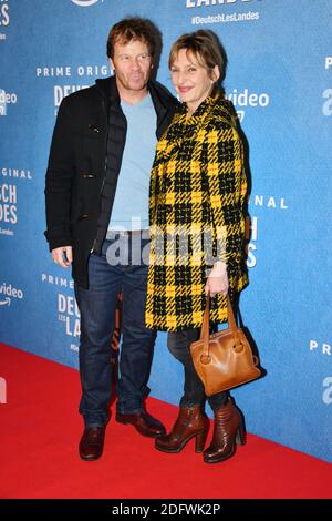Sophie Mounicot et Philippe Lelievre assistent à la première Deutsch-les-Landes à Gaumont Capucines à Paris, France, le 27 novembre 2018. Photo de Laurent Zabulon/ABACAPRESS.COM Banque D'Images