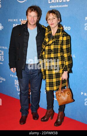Sophie Mounicot et Philippe Lelievre assistent à la première Deutsch-les-Landes à Gaumont Capucines à Paris, France, le 27 novembre 2018. Photo de Laurent Zabulon/ABACAPRESS.COM Banque D'Images