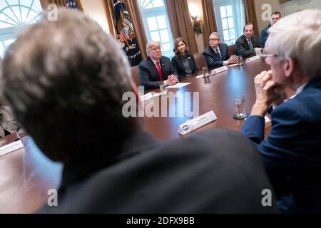 12 décembre 2018 - Washington, DC, États-Unis : le président des États-Unis Donald J. Trump rencontre les gouverneurs élus à la Maison Blanche. (Chris Kleponis / Polaris) Banque D'Images