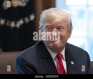 12 décembre 2018 - Washington, DC, États-Unis : le président des États-Unis Donald J. Trump rencontre les gouverneurs élus à la Maison Blanche. (Chris Kleponis / Polaris) Banque D'Images