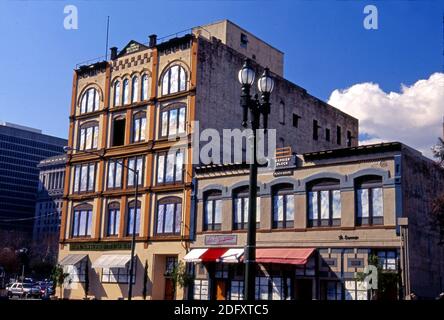 Le bâtiment Brunswig de 1886, architecture historique dans le centre-ville de Los Angeles, CA Banque D'Images