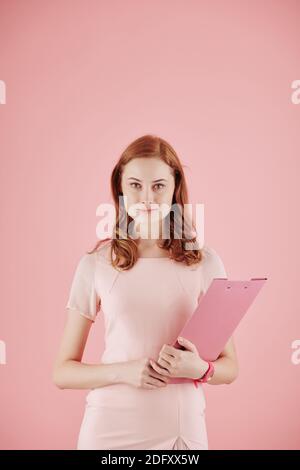 Pretty young businesswoman Banque D'Images