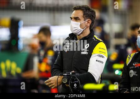 ABITEBOUL Cyril (fr), Directeur général de l'écurie Renault F1 Team, portrait de la Formule 1 Rolex Sakhir Grand Prix 2020, de D / LM Banque D'Images