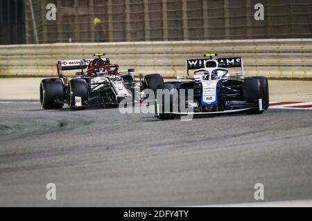 99 GIOVINAZZI Antonio (ita), Alfa Romeo Racing ORLEN C39, 06 LATIFI Nicholas (CAN), Williams Racing F1 FW43, action pendant le / LM Banque D'Images