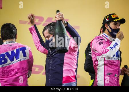 STEVENSON Andy, Directeur sportif de Racing point F1, portrait pendant le Grand Prix Rolex Sakhir 2020 de Formule 1, de Decemb / LM Banque D'Images