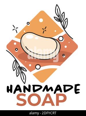 Cours de savon faits main ou atelier de bricolage créatif Illustration de Vecteur