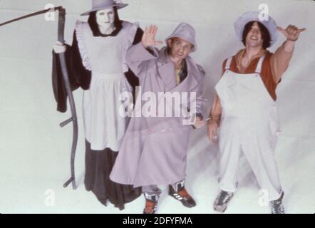 (l-r) William Sadler dépeint le Reaper, Alex Winter est ... Bill S. Preston Esquire et Keanu Reeves sont Ted Theodore Logan dans l'Excellence de Bill & Ted Banque D'Images