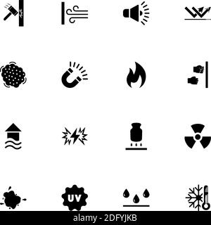 Icône d'influence - développer à n'importe quelle taille - changer à n'importe quelle couleur. Perfect Flat Vector contient des icônes telles que le magnétisme, le rayonnement, l'inondation, le bruit, l'ultraviolet Illustration de Vecteur