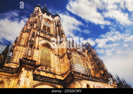 La cathédrale Saint-Guy à Prague Banque D'Images