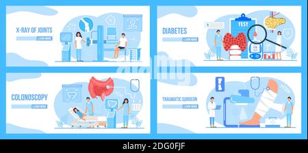 Radiographie de l'articulation, traumatologie, vecteur concept de coloscopie. Examen du patient en clinique. Les médecins de l'intestin examinent, traitent la dysbiose. Illustration de Vecteur