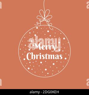 Joyeux Noël carte de souhaits, vector illustration. Illustration de Vecteur