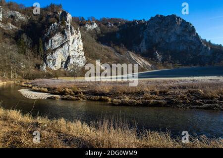 Oberes Donautal BEI Fridingen, Stiegelesfels Banque D'Images