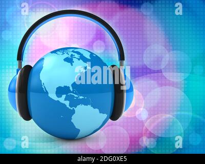 La musique du monde. Abstract background Banque D'Images