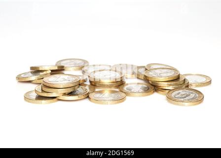 Monnaie pièces en euros Banque D'Images