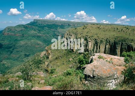 Vue sur le canyon de la rivière Blyde, Mpumalanga, Afrique du Sud Banque D'Images