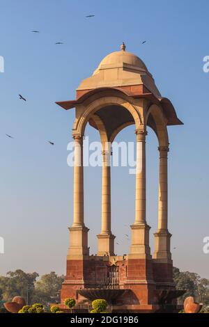 Inde, Delhi, Rajpath, la canopée vide (près de ndia Gate) Banque D'Images
