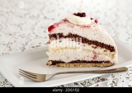 Gâteau d’airelle rouge Banque D'Images