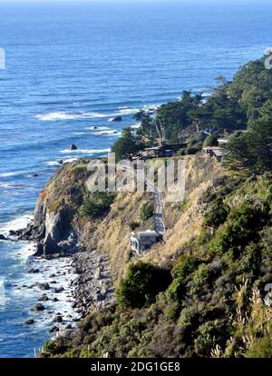 pacific coast hwy 1 big sur Banque D'Images