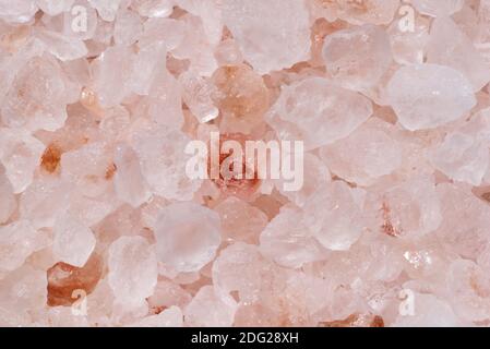 Cristaux de sel de l'Himalaya rose. Banque D'Images
