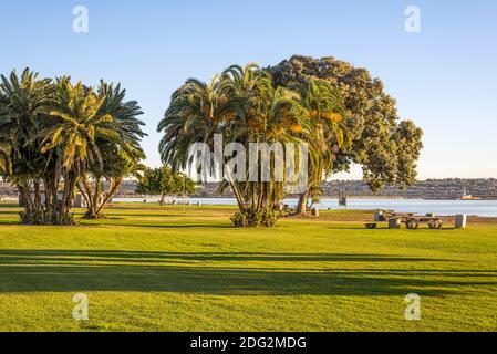 Matin de novembre au parc Mission Bay. San Diego, Californie, États-Unis. Banque D'Images